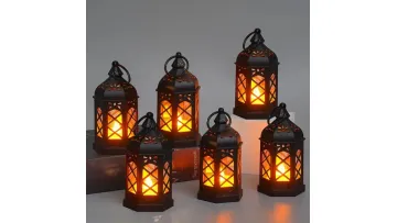 Retro Mini Hexagonal Wind Lamp with Warm White LED Light1