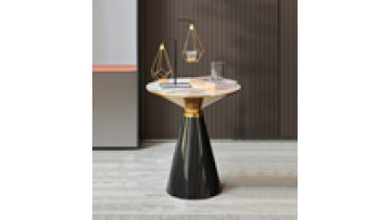 Business reception office reception modern simple marble round corner table1