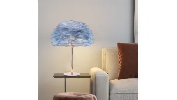 Elegant Rose Gold Feather Desk Lamp for Stylish Bedrooms1