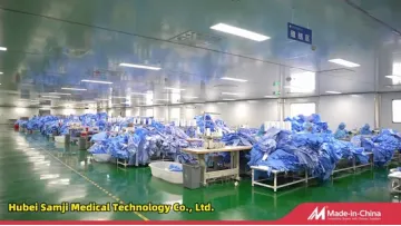 Level 4 Surgical Gown Blue Disposable Use Sterile Surgical Gown for Surgeons with ISO Certification1