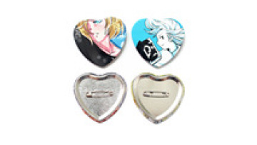 Customized Hot Sale Cartoon Pins Button Badges with Star and Heart Shape1