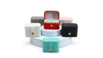 Wholesale Mini Travel Jewellery Case Portable Ring Earring Necklace Storage Organizer Custom Pu Leather Small Jewelry Box1