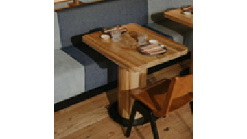 New trend modern furniture coffee shop wood and leather chair restaurant1