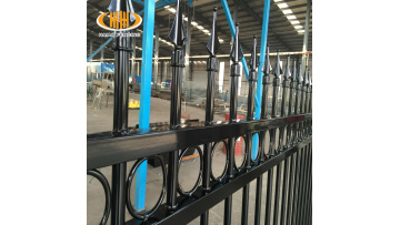 8ft length 6ft height black galvanized steel fence panels/ black aluminum fence panel1