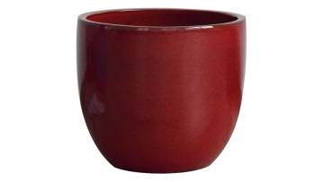 High Quality Material Factory Manufacture Flower Ceramic Egg Shape Glaze Pot1