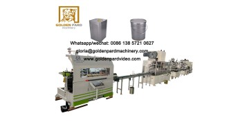 Rectangular paint tin can production machine