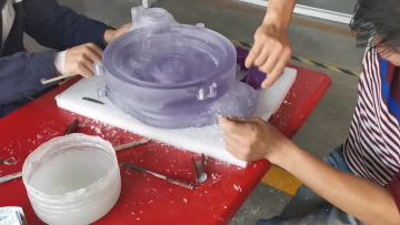transparent shell polishing