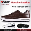 Pgm Golf Shoes Men Sport Shoes Pgm Genuine Leather Waterproof Male Golf Sneaker Spikes Anti-Slip Shockproof Male Shoes 39-46