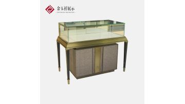 Gold Jewelry Display Cabinet
