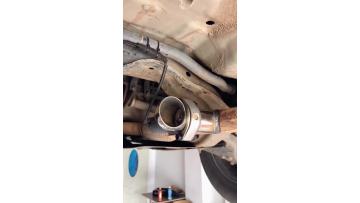 Electricexhaust cutout is welded,check the sound o
