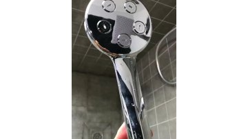 Easy Clean 5 independent knit rain shower head Chrome ABS high pressure hand shower1