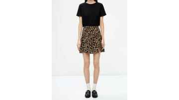 Lrregular Printed A-Line Skirt