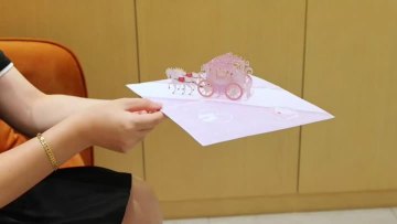 3D Cherry Blossom Pop Up Card