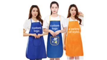 Customized Apron with Printed Logo, Waterproof Oxford PVC Polyester Apron, Customized Apron1
