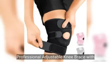 Professional Adjustable Knee Brace with Patella Stabilizer for Running and Workout1