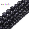 Natural Stone Beads Blue Sandstone Beads 2/3/4/6/8/10/12mm Beads For Jewelry Making DIY Necklace Accessories