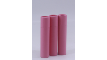 Customized pink circular paper tube gift box