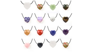 SP0896-25MM Drill Hole Love Heart Pendant