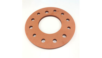 Red Bakelite Sheet Round Parts