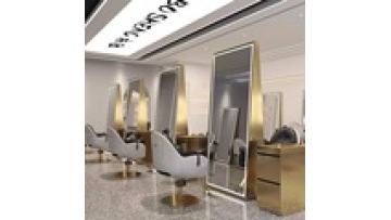 Barber shop Free sample Single double-sided Explosion proof lenses floor led hairdressing makeup beauty salon mirror1