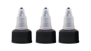 20/410 Black Screw Cap With Long Nozzle