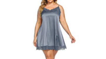 Custom Silk Sleepwear Lace Sexy Crop Top Elegant Nightwear Dress Pajama For Woman Set1