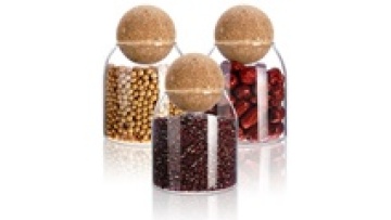 High Quality Borosilicate Food Storage Jar Wholesale Price for Spices Bottle with Bamboo Lid Wooden Lid1