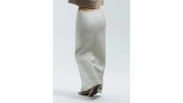 Satin Waistband A-line Fishtail Skirt