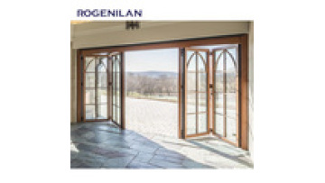 Heavy duty Coastal Glass Commercial Doors Folding Glass Door Thermal Breaking Glass Bifold Doors1
