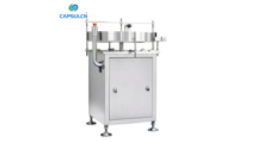 CED Semi Automatic Round Table Turntable Can Unscrambling Machine Glass Vial Essential Oil Bottle Feeder Unscrambler1