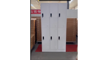 Steel six-door metal lockers