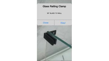 138/139 Baluster Railings Stainless Steel Glass Spigot Clamp