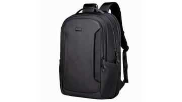 Geometric Trim Front Panel Laptop Backpack