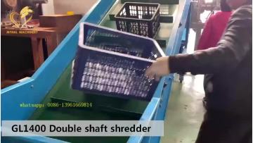 double shaft shredder recycling line