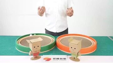 Interactive Cat Scratcher Pad with Spinning Balls