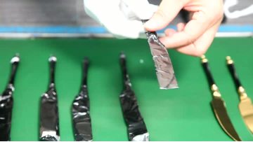 SS304 tableware pvd plating double colors layered coating