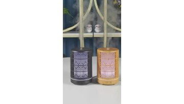 Gift set 200ml home Spa Ultrasonic Mist Maker Aromatherapy Humidifier Air Diffuse rLed Night Light Wood Grain Diffuser1