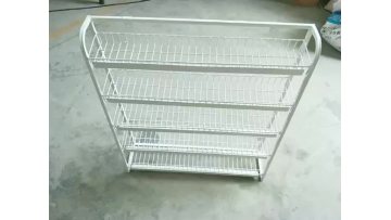 Wire Display Racks Stainless Steel Shelf for Supermarket and Store Five Layers for Sale1