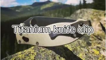 Titanium pocket clip