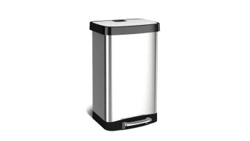 large capacity stainless steel trash can
