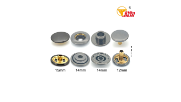 403# Gunmetal Long‑Leg 4‑Part Brass Snap Fastener Set