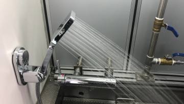 Bathroom square shower head  chrome shower head self cleaning hand shower1