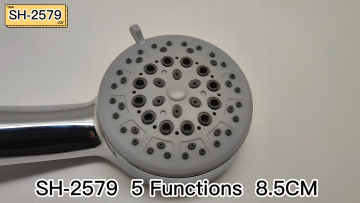 Wholesale Sanitary Ware Water Tap High Quality 85mm Round Hand Held Shower Head with 5 Settings for Family Use1