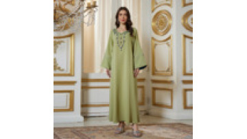 Luxury Dubai Ramadan Kaftan Eid Collection Elegant Turkey Muslim Dress Jalabiya for Women1