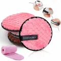 3pcs Makeup Remover Puff Microfiber Cloth Pads Remover And 1pcs Spa Facial Headband Make Up Wrap Head Makeup Cleaning Tools