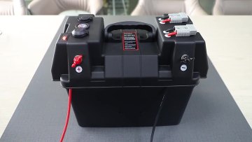 Waterproof 12V Battery Box Smart Portable Solar Generator Power Battery Box with Dual Anderson Plugs Fits group 24 & 27 battery1