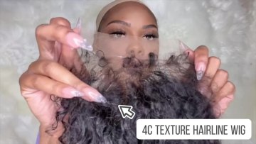 13x6 curly baby hair edges wig Deep Wave Swiss Lace Front Human Hair Wigs Transparent HD 4C texture hairline lace frontal wig1