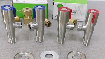 stainless steel 1/2 brass seat ms 3 ways ball faucet globe stop angle valve for hot water cold water1
