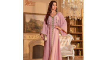 Hot Sale Muslim Dress Women Arabic Islamic Plus Size Autumn Middle East Purple Handwork Rhinestones Long Abaya Prayer Dress1