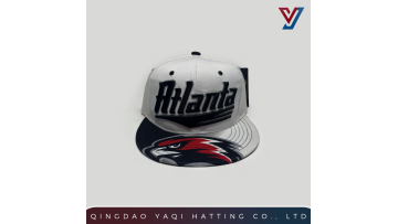 Flat Visor Embroidery + Sublimation 6-Panel Cap 07